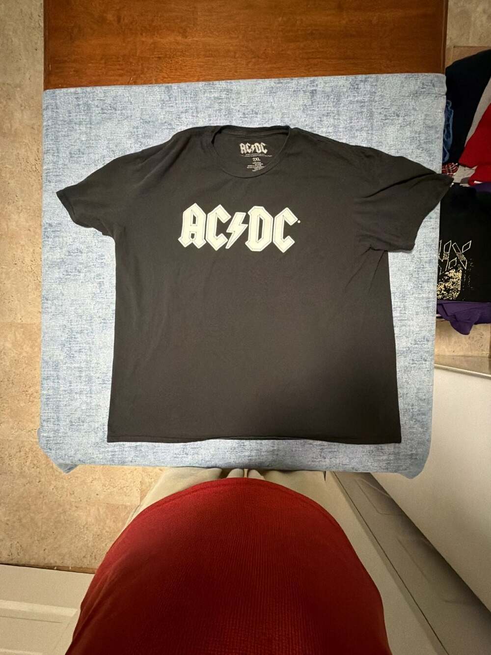 AC/DC Logo Band T-Shirt Size 2XL Black Rock Tee